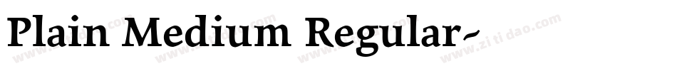 Plain Medium Regular字体转换